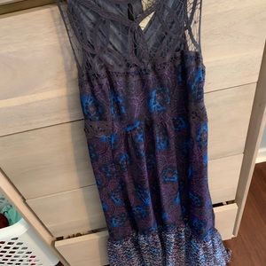 Purple Free People dress with lace